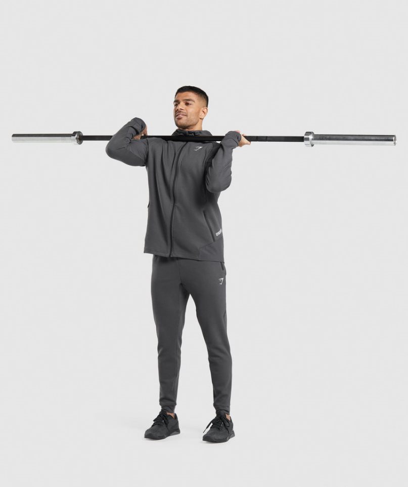 Men's Gymshark Apex Technical Jackets Dark Grey | CA 3D718A